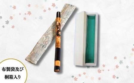 蒔絵入りボールペン【美人画・黒】1本【ボールペン ペン 桐箱（化粧箱つき）ボールペン ギフト プレゼント ボールペン 贈り物 入学祝い ボールペン 卒業祝い 就職祝い 退職祝い ボールペン 記念品 贈