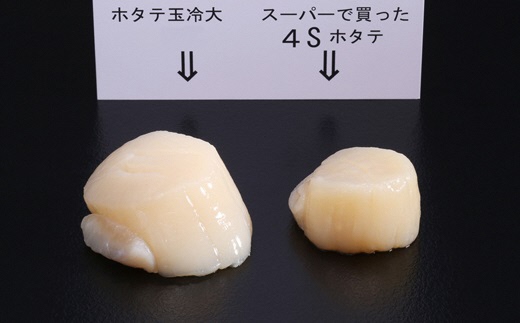 168-4 【定期便12か月】北海道オホーツク海産ホタテ玉冷大(1kg)×12回【緊急支援品】