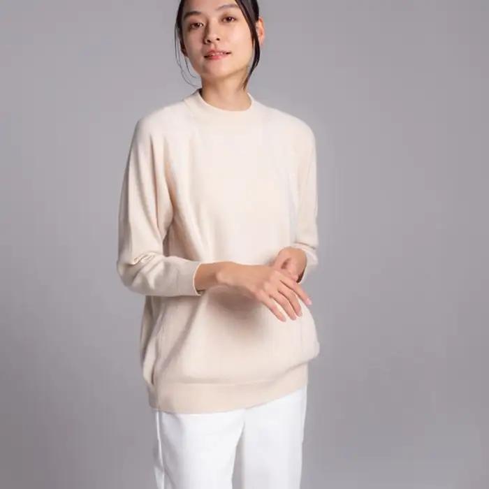 【期間限定(～8/31) エシカルプライス 】【 UTO カシミヤ 】レディース ベビーカシミヤ 100% リラックス ラグランセーター 岩手県 北上市 X0073R0805 ユーティーオー カシミヤ cashmere 