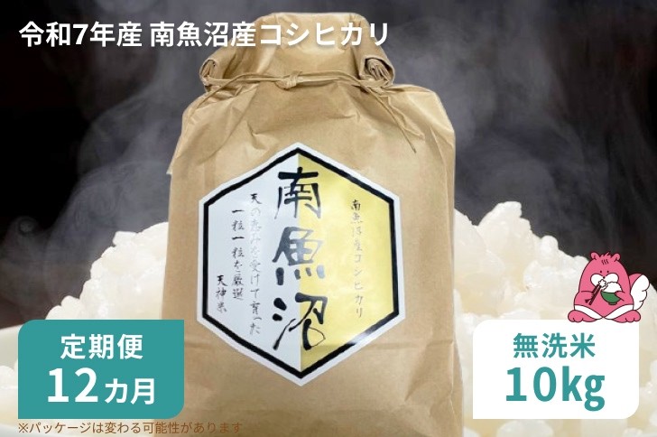 
            令和7年産 12か月定期便【無洗米10㎏/12回】越後湯沢産 南魚沼産 コシヒカリ 豪雪を源とする水の恵み【湯沢産 コシヒカリ】
          