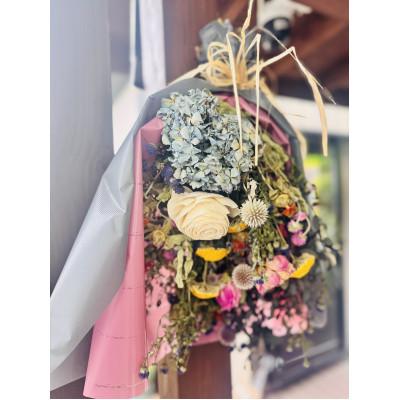 ふるさと納税 二本松市 お任せ季節のドライフラワー花束　1束 |  | 01