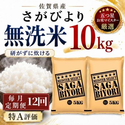ふるさと納税 多久市 【毎月定期便】【無洗米】さがびより10kg(5kg×2袋)(多久市)全12回