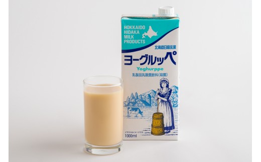 北海道日高乳業 ヨーグルッペ 1000ml×12 【 ふるさと納税 人気 おすすめ ランキング ヨーグルッペ 常温 健康 栄養 ドリンク 飲料 国産 北海道日高乳業 北海道 平取町 送料無料 】BRTH059