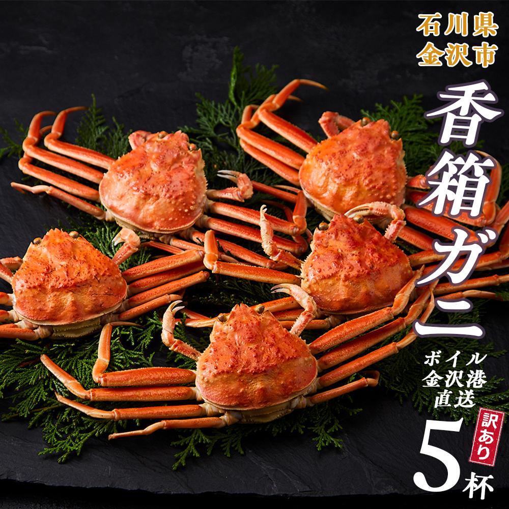 【ふるさと納税】【訳あり】金沢港より直送！ボイル香箱ガニ5杯セット 2025年発送 | わけあり 年内発送 蟹 かに セイコガニ 香箱かに ズワイガニ がに リピート