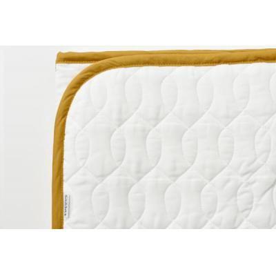 ふるさと納税 京都市 【大東寝具】京和晒綿紗　ガーゼ敷パッド(脱脂綿入り)4層(マスタード・セミダブル) |  | 02