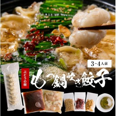 ふるさと納税 上毛町 ぶどうの樹のもつ鍋炊き餃子【3〜4人前】九州産和牛マル腸