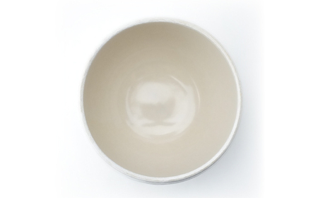 【波佐見焼】Folk Design ラウンドボウル 白釉白唐津流し 1点【玉有】[IE45]