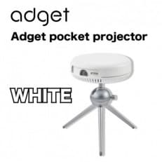 【Adget Pocket Projector White】 ポケットプロジェクター 【ホワイト】