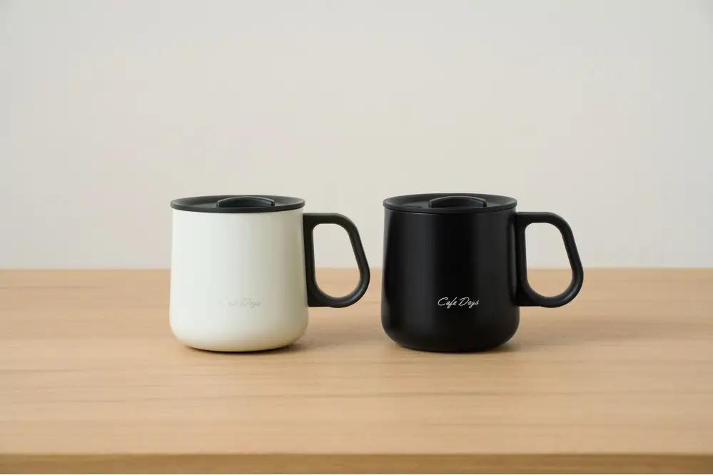 Ｃａｆé Ｄａｙｓ ふた付きマグカップ NCD-M360 ブラック