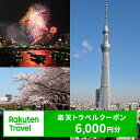 【ふるさと納税】東京都墨田区の対象施設で使える　楽天トラベルクーポン　寄付額20,000円(クーポン6,000円)　 東京 関東 宿泊 宿泊券 ホテル 旅館 旅行 旅行券 観光 トラベル チケット 旅 宿 券