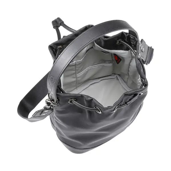 豊岡鞄 TUTUMU sacca Rich S4700RI ブラック/ 巾着型 2WAY BAG ショルダーバッグ 手提げバッグ ショルダベルト付き レディース 高級 おしゃれ バッグ かばん カバン