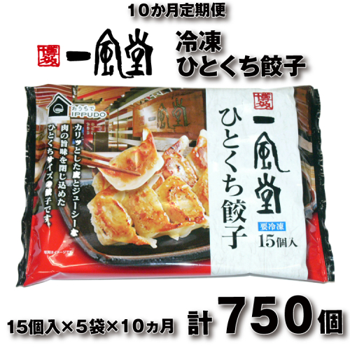 H062.【全10回定期便】博多一風堂ひとくち餃子（5セット）