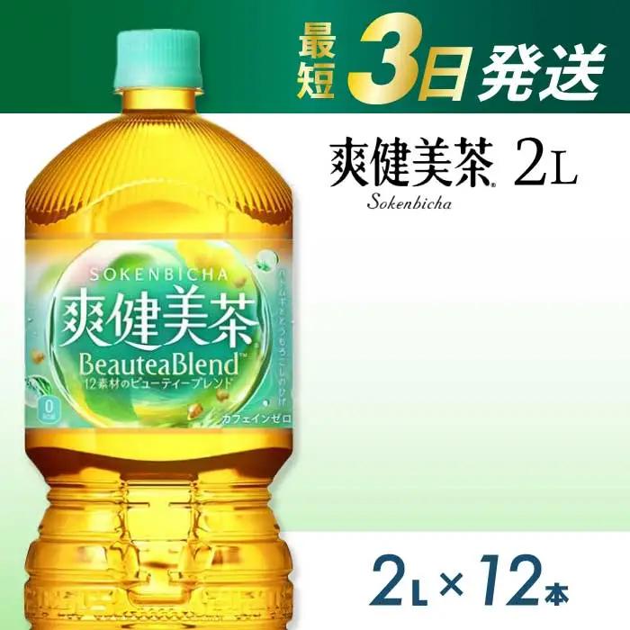 爽健美茶 PET 2L×12本(6本×2ケース) 最短3日発送 お茶 飲料 ソフトドリンク カフェインゼロ ペットボトル 箱買い まとめ買い 備蓄 災害 014063