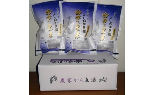 ＜令和5年産米＞幽学の里米 コシヒカリ (2kg×3袋)【1059794】