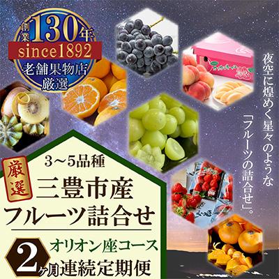 ふるさと納税 三豊市 【毎月定期便】三豊市産の厳選フルーツ詰合せ♪2ヶ月連続定期便!【オリオン座コース】全2回