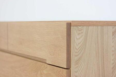 チェスト タンス 幅102-4段「ナテュール」ホワイトオーク材 無垢 桐たんす 婚礼 衣類収納 大川家具【丸田木工】