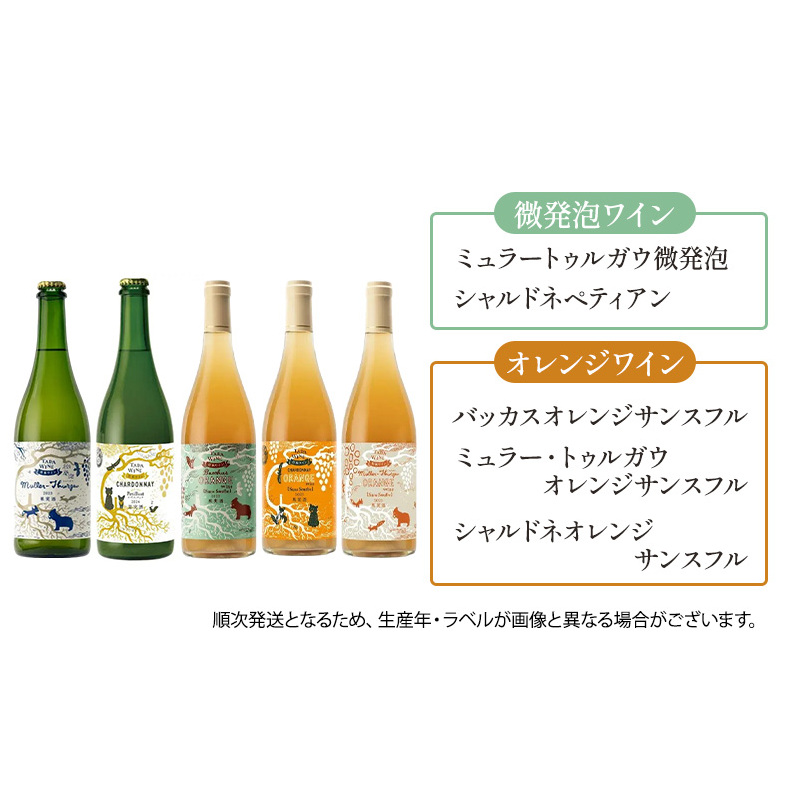 ワイン12ヵ月定期便◎月1本×12回◎多田ワイナリー◎野生酵母ワイン 北海道 上富良野町 ワイン 赤ワイン 白ワイン 微発泡ワイン オレンジワイン_イメージ4