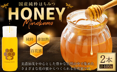 【先行予約】MINOKAMO HONEY はちみつ 2本（200g×2）