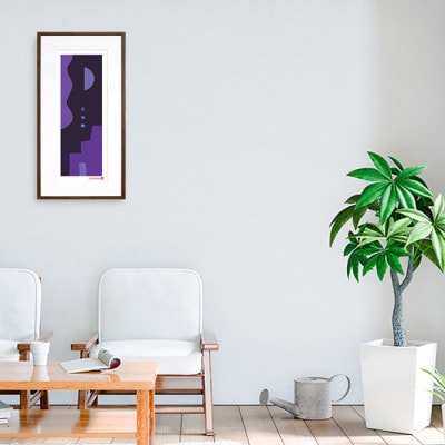 ＼注目の和紙アート/ 【絵画】やさしい記憶4　額装サイズ300mmx600mm　阿波紙【1275424】