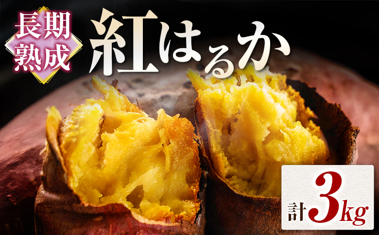 長期熟成 紅はるか 計3kg 宮崎県都城市産 さつまいも サツマイモ