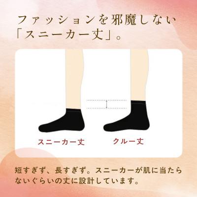 ふるさと納税 福知山市 京都西陣の絹糸屋さん『なめらかフィット。』シルク5本指靴下(スニーカー丈)ブラック |  | 02