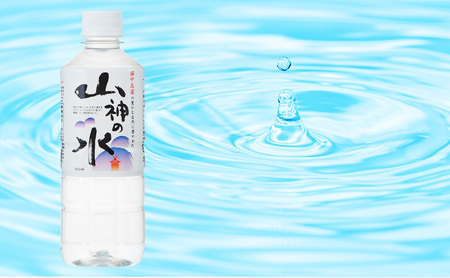 山神の水 500ml×30本入り ナチュラルミネラルウォーター  岡山 高梁市 水  ミネラルウォーター 飲料 ドリンク ペットボトル 鉱泉水 天然水 お水 健康 水分補給 安心 安全 国産 飲みやす