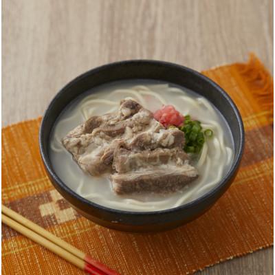 ふるさと納税 与那原町 【沖縄そば金太郎】豚骨ベースの軟骨ソーキそば 4食セット