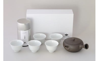 煎茶 お茶 急須 かぶせ煎茶「玉響」＆オリジナル急須セット T-16