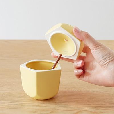 ふるさと納税 清須市 りんごの形のシュガーポット pomme 黄王　【ttyokzk ceramic design】 |  | 02
