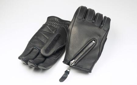 カカザン バイク用 ライディング グローブ【カラー：ブラック×ブラック／サイズ：L】(スリーシーズン向け)