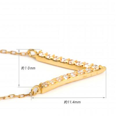 ふるさと納税 大月市 0.1CT V字ペンダント　N444DI-Y |  | 01