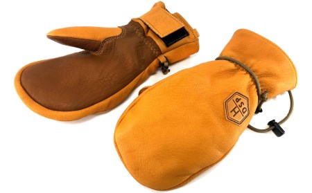 スキーグローブ 　ミトン　キャメル　M　