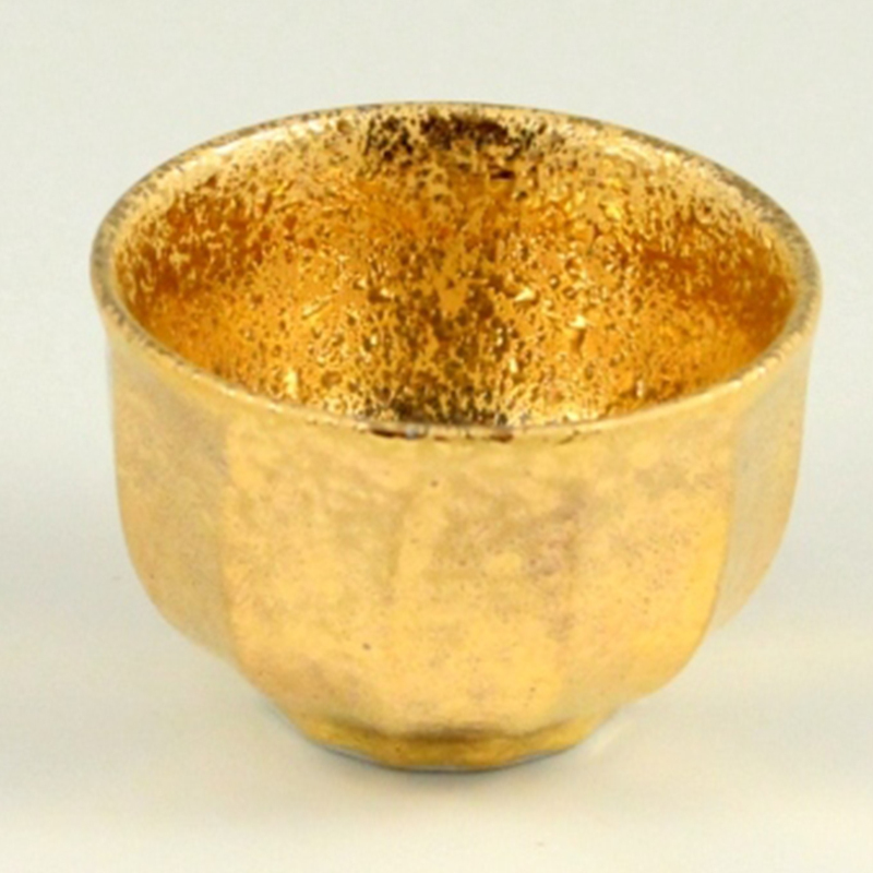 金彩面取 半酒器セット(１合徳利1 グイ呑2) 三光堂 A35-166_イメージ4