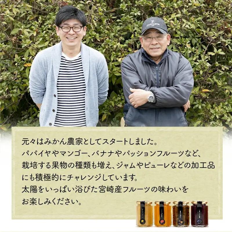宮崎県産フルーツ 季節のお楽しみジャムセット(150g×4種セット) 宮崎県産 国産 フルーツ ジャム 150g 4種 セット 詰め合わせ 贈答 贈り物 ギフト プレゼント パン ホットケーキ ヨーグ