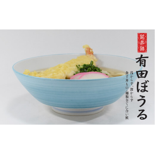 翡翠 (ひすい) AritaBOWL サラダボウル シチュー・カレー皿 エスニック料理も映える手塗りの水色 有田焼【幸楽窯】和食器 盛り鉢 食器 器 うつわ どんぶり ラーメン そうめん 麺 丼 18