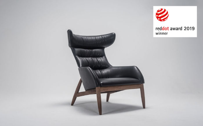 
【Ritzwell】BEATRIX HIGH-BACK EASY CHAIR（M）-LEATHER- [AYG053]【会員限定のお礼の品】
