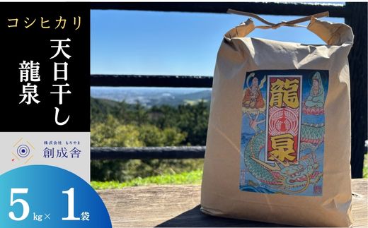 【ふるさと納税】【令和7年度産　コシヒカリ】天日干しコシヒカリ（龍泉）5キロ