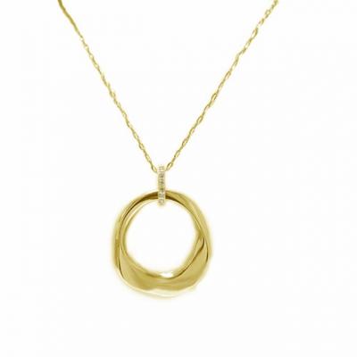 ふるさと納税 甲府市 K18イエローゴールド高級ダイヤモンドペンダント 揺れるデザイン【53840-2】 |  | 01