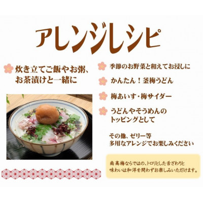 紀州南高梅しそプレミアム塩分約6%(500g)