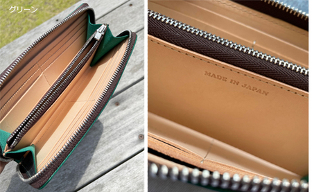 ブライドル レザー ラウンド ジップ ロング ウォレット Made in Japan   国産 静岡県 牧之原市 REVOLLA