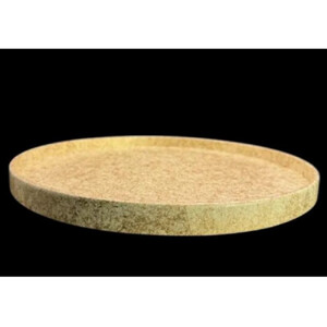 木製 丸トレイ 乱糸（マット仕上げ）漆白［NF67］