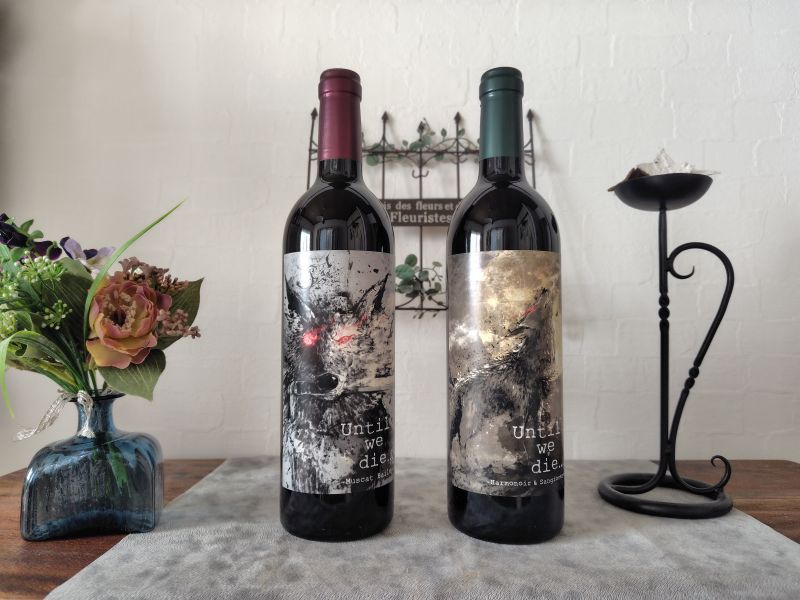 【ふるさと納税】funオリジナル マスカットベリーA＆アルモノワール・サンジョベーゼ 2本セット | ワイン わいん オリジナルワイン 赤 白 赤ワイン お酒 酒 マスカットベリーA アルモノワール サンジョベーゼ 長野県 塩尻市