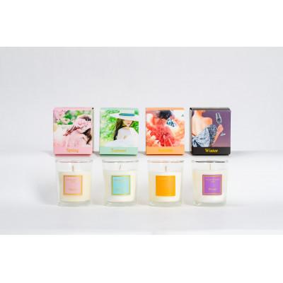 ふるさと納税 宮崎市 四季アロマキャンドル　4個SET
