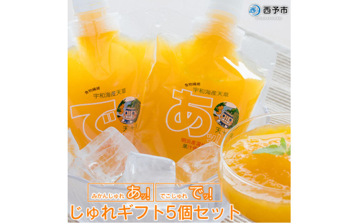 愛媛の飲むみかんジュレ(5個セット)