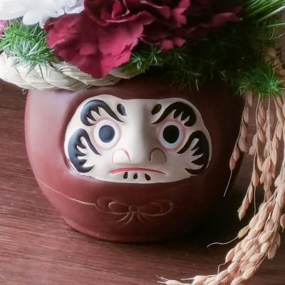 ふるさと納税 戸田市 お正月　福飾り　紅だるまフラワーアレンジメント |  | 03