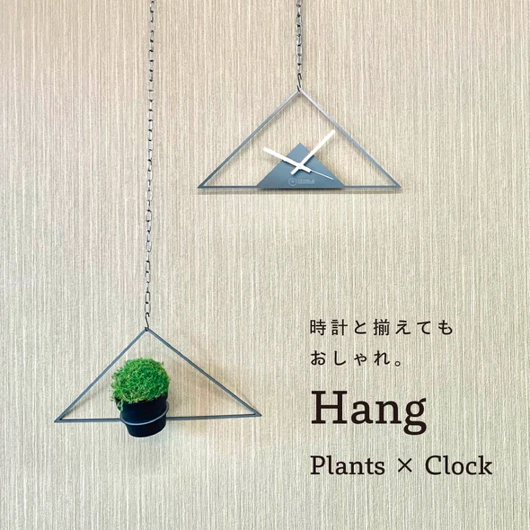 GRAVIRoN Hang Plants シリーズ Triangle 酸洗鉄（プランツハンガー） 観葉植物 プランター_イメージ4