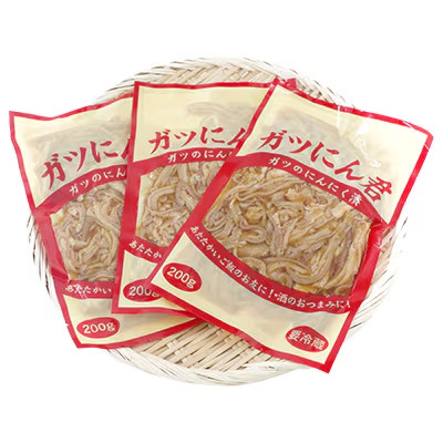 【毎月定期便】ガツにん君　ガツのにんにく漬(200g×3P)P-5zr〈新鮮〉 豚肉定期便全6回【配送不可地域：離島・沖縄県】