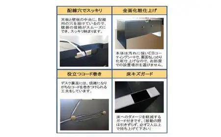 ワークス100デスク【ロック】＜配送不可：北海道・沖縄・離島＞　111-019-5