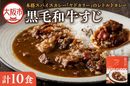 【 近鉄百貨店 】本格スパイスカレー「ヤドカリー」レトルトカレー　黒毛和牛すじ　10食セット_OS002-0044