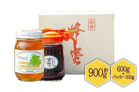 【先行予約】ニホンミツバチ 生蜂蜜 600g×1（パッカー300g・化粧箱付き） 【2026年6月中旬以降順次発送】《壱岐市》【憲ちゃんハチミツ】[JCL010] ハチミツ 蜂蜜 日本蜜蜂 ジャム 贅